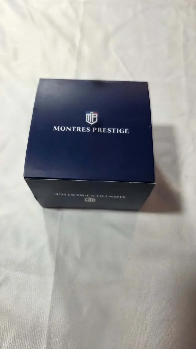 Montres Prestige MPW-0093 Gold Tone Stainless Steel Watch Blue Dial